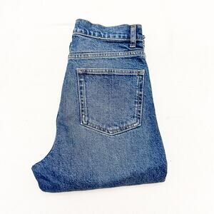 Reformation Liza Ultra High Rise Straight Jeans Icarian Dark Wash Size 28